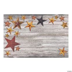 Western Star Barnwood Plastic Backdrop - 3 Pc.