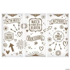 White & Gold Wedding Photo Booth Plastic Backdrop - 3 Pc. -Party Decorations Sales Shop white and gold wedding photo booth plastic backdrop 3 pc 13786593 a01