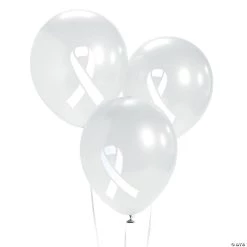 Awareness Ribbon 11" Latex Balloons - 48 Pc.