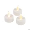 Battery-Operated Tea Light Candles - 12 Pc. -Party Decorations Sales Shop white battery operated tea light candles 12 pc 91 5004