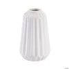 White Ceramic Vases - 3 Pc.