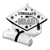 School Color Congrats Grad Diploma & Cap 25" Mylar Balloon -Party Decorations Sales Shop white congrats grad diploma and cap 25 mylar balloon14190253