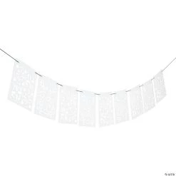 White Cutout Banner with Spanish Influence