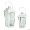 White Lantern Set - 2 Pc. -Party Decorations Sales Shop white lantern set 2 pc 13725103
