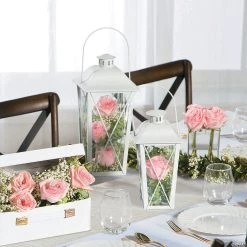 White Lantern Set - 2 Pc. 8 White Lantern Set - 2 Pc. -Party Decorations Sales Shop white lantern set 2 pc 13725103 a02