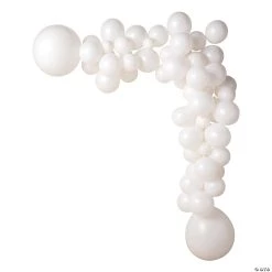 White Latex Balloon 50-Ft. Garland Kit - 210 Pc.
