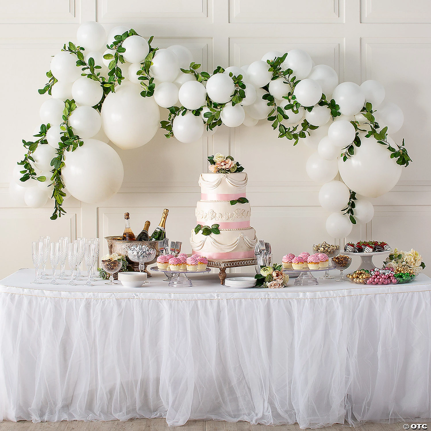 White Latex Balloon 50-Ft. Garland Kit - 210 Pc. 5 White Latex Balloon 50-Ft. Garland Kit - 210 Pc. - Image 3