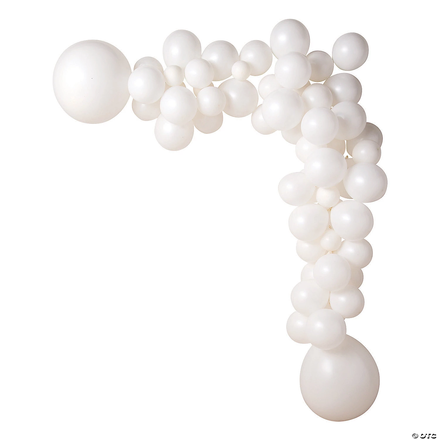 White Latex Balloon 50-Ft. Garland Kit - 210 Pc. 3 White Latex Balloon 50-Ft. Garland Kit - 210 Pc.