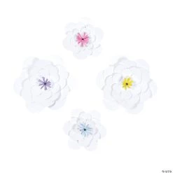 Paper Flowers Party Décor - 12 Pc.