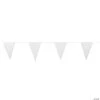 White Plastic Pennant Banner 2 White Plastic Pennant Banner -Party Decorations Sales Shop white plastic pennant banner3 8716