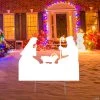White Silhouette Nativity Outdoor Yard Sign 2 White Silhouette Nativity Outdoor Yard Sign -Party Decorations Sales Shop white silhouette nativity outdoor yard sign14090306