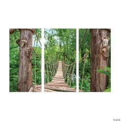 Wild Encounters Bridge Backdrop - 3 Pc. 5 Wild Encounters Bridge Backdrop - 3 Pc. -Party Decorations Sales Shop wild encounters bridge backdrop 3 pc 13830810 a01