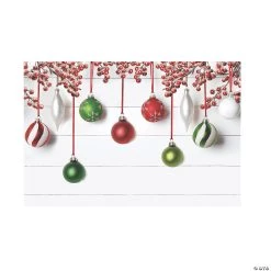 Winter Ornaments Backdrop Banner - 3 Pc.
