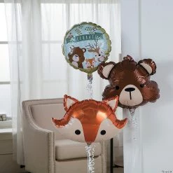 Woodland Party 18" - 20" Mylar Balloons - 3 Pc. -Party Decorations Sales Shop woodland party 18 20 mylar balloons 3 pc 13830491 a02