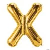 X Gold Letter 34" Mylar Balloon 1 X Gold Letter 34" Mylar Balloon -Party Decorations Sales Shop x gold letter 34 mylar balloon13930310