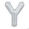 “Y” Silver Letter 34" Mylar Balloon