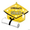 School Color Congrats Grad Diploma & Cap 25" Mylar Balloon 1 School Color Congrats Grad Diploma & Cap 25" Mylar Balloon -Party Decorations Sales Shop yellow congrats grad diploma and cap 25 mylar balloon14190254