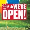 Yes We’re Open Yard Sign 1 Yes We’re Open Yard Sign -Party Decorations Sales Shop yes we re open yard sign13966891