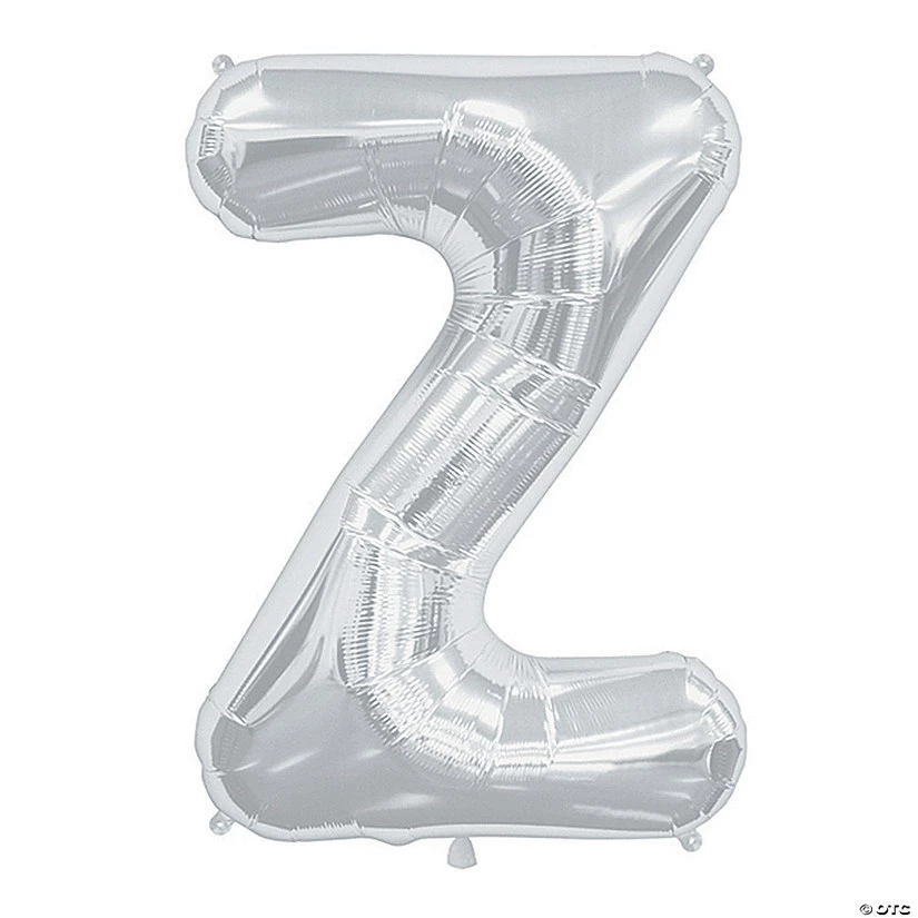 “Z” Silver Letter 34" Mylar Balloon 3 “Z” Silver Letter 34" Mylar Balloon