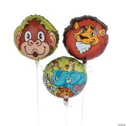 Zoo Adventure 18" Mylar Balloons - 3 Pc.