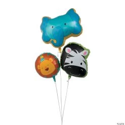 Zoo Birthday 18" - 25 1/2" Mylar Balloons - 3 Pc.