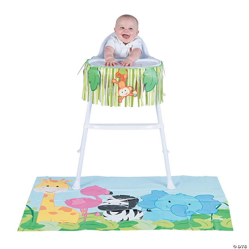 Zoo High Chair Decorating Kit - 2 Pc. 3 Zoo High Chair Decorating Kit - 2 Pc.
